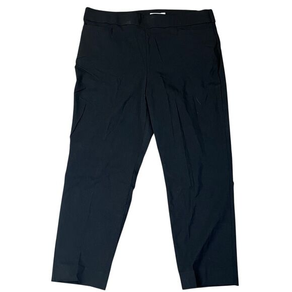 Kim Rogers Short Black Pull-On Pants 16S - Picture 1 of 8